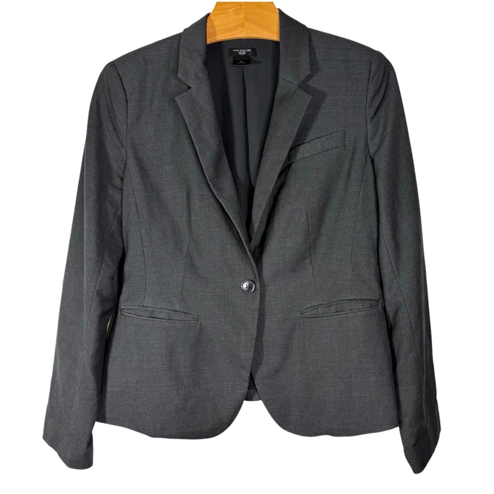 Ann Taylor Charcoal Gray Blazer
